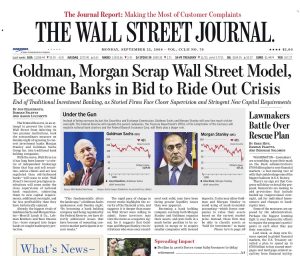 Il "crac" sul Wall Street Journal