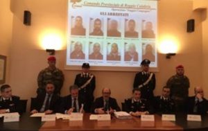 Conferenza-stampa a Reggio calabria sull'"operazione Silentes"