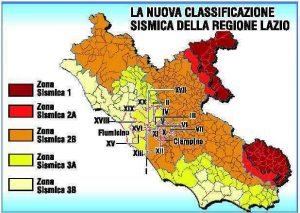 La classificazione sismica del Lazio