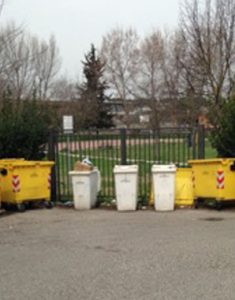 L'ingresso 'ufficiale' del parco al Bivio di Guidonia