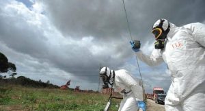 I vigili del fuoco in terra di bonifica